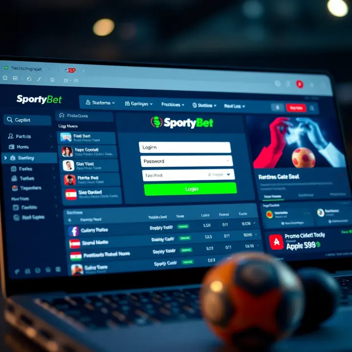 SportyBet app interface showing available betting options on an iOS device