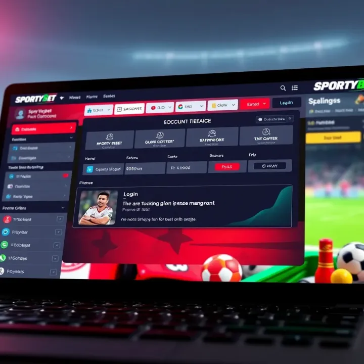 User interface of SportyBet app showing betting options on iPhone screen
