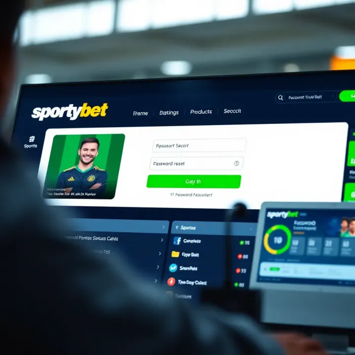 Android and iOS devices displaying SportyBet app installation screens with security notifications