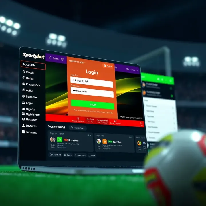 User interface displaying SportyBet Partners app registration screen with clear fields