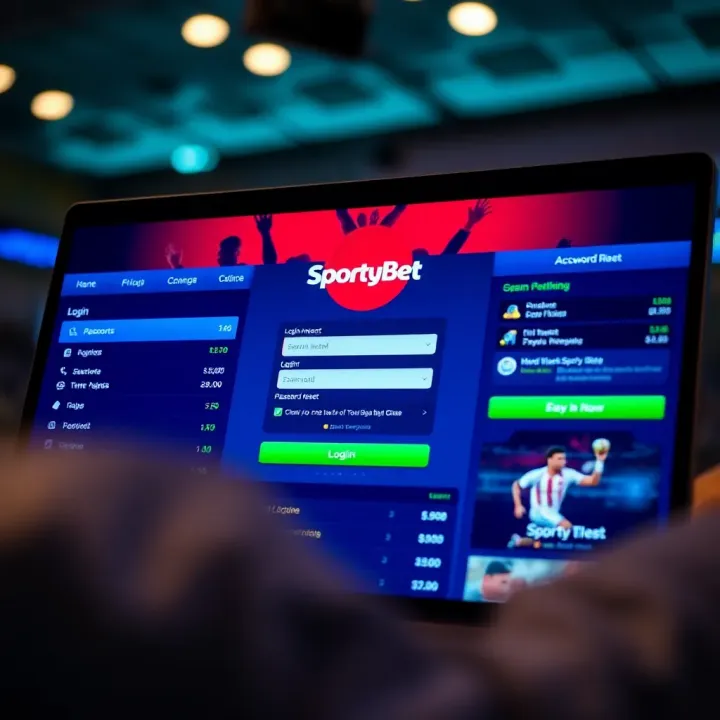 Mobile phone displaying SportyBet Mlite registration screen on a basic device