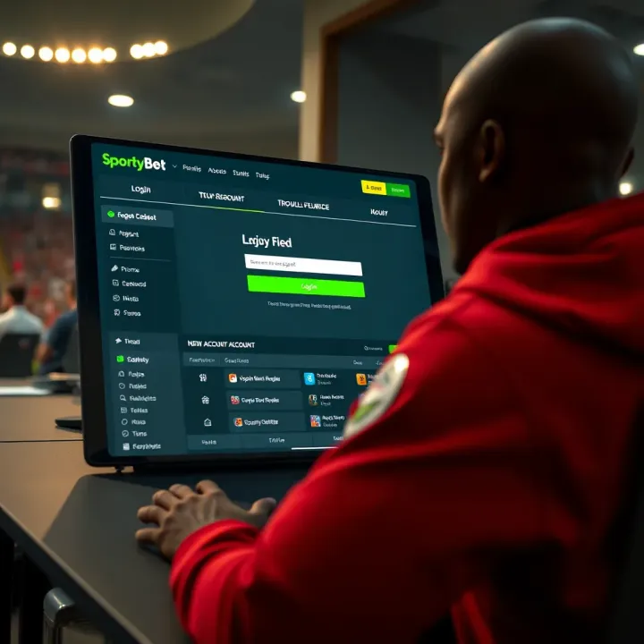 Mobile phone displaying SportyBet app with Access Bank payment options