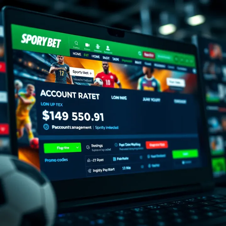 Navigating SportyBet Desktop Platform User navigating SportyBet interface on a desktop computer showing betting options and live updates