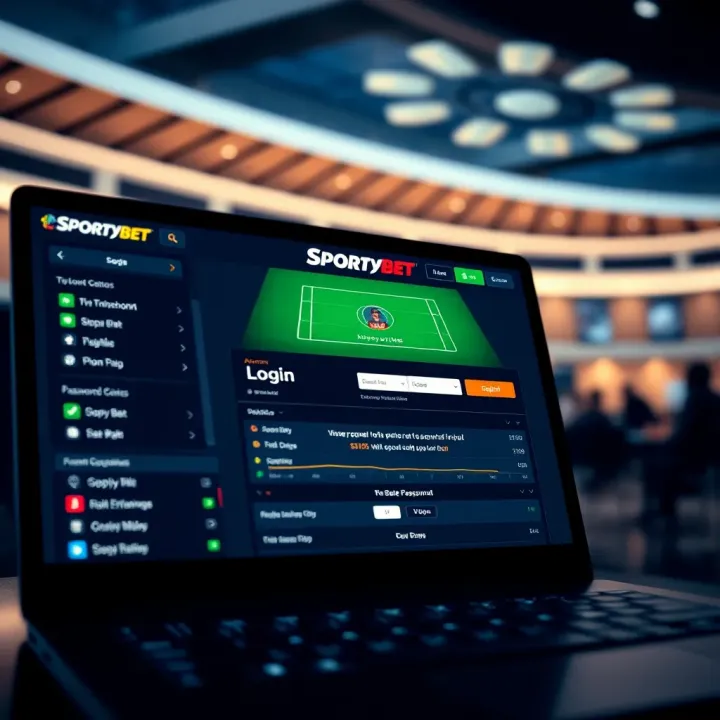 Navigating Account Recovery Options on SportyBet User navigating recovery options on SportyBet app to regain account access