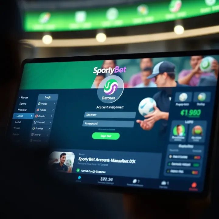 Android smartphone displaying SportyBet app interface with betting options open