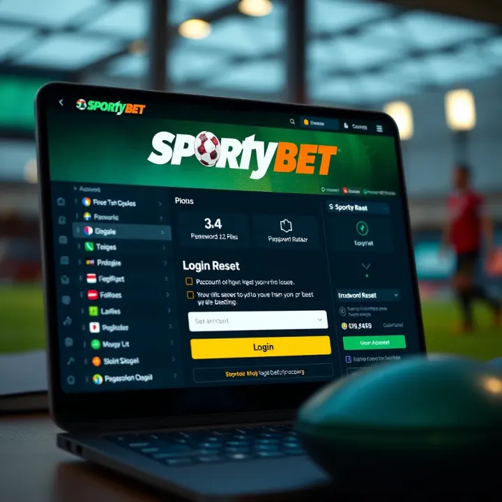 iPhone displaying the Sportybet app interface with betting options and account balance