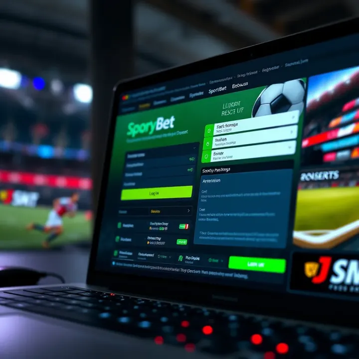 Screen showing Sportybet app registration form and Nigerian Naira currency symbol
