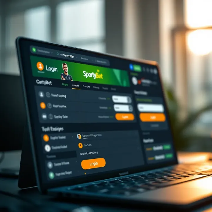 Secure payment methods and account setup screen for SportyBet app