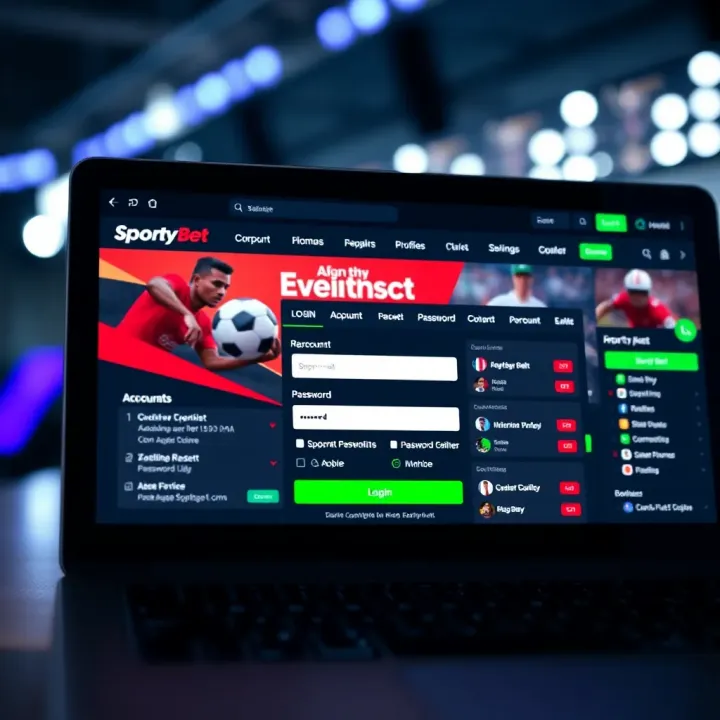 User interface of SportyBet platform showing various sports betting options available in Botswana