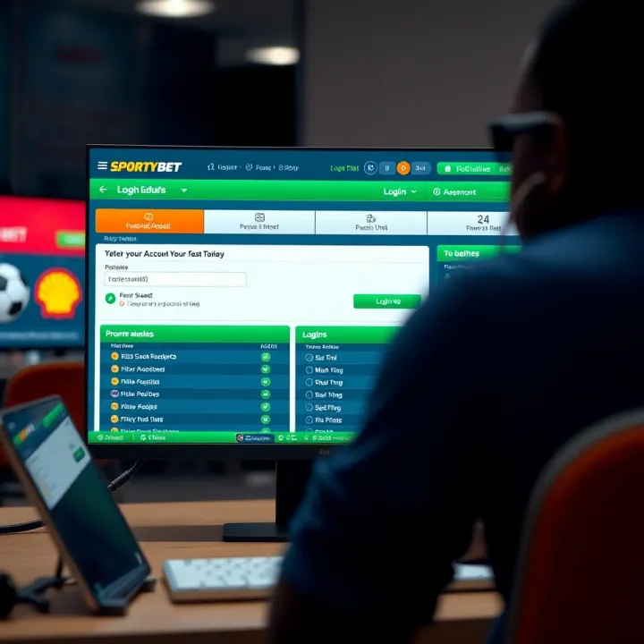 Illustration of Nigerian flag with sports icons representing football and basketball around a secure online betting interface