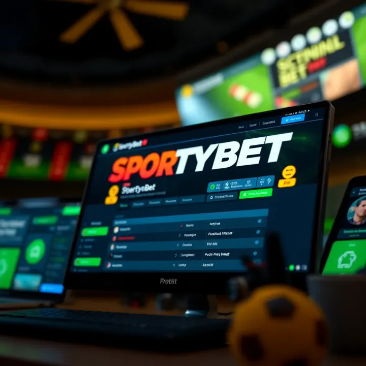 A vibrant digital interface showing La Liga football betting options on SportyBet platform