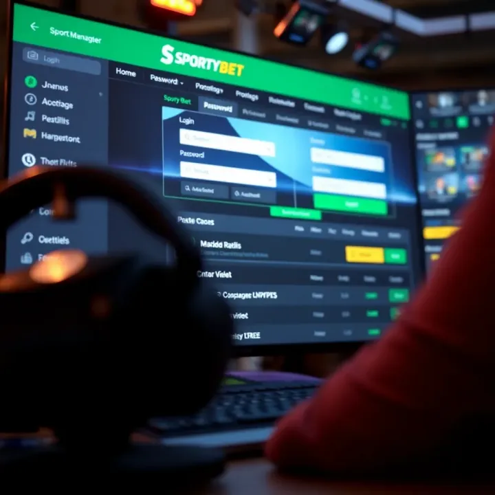 User logging into SportyBet Lite platform on mobile device in Nigeria