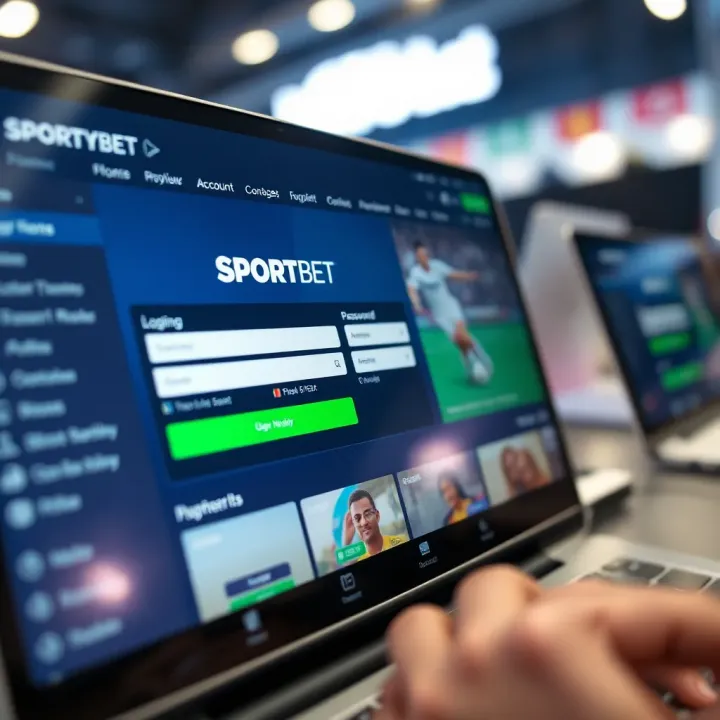 A mobile phone screen displaying SportyBet platform with football betting options and odds for the Premier League