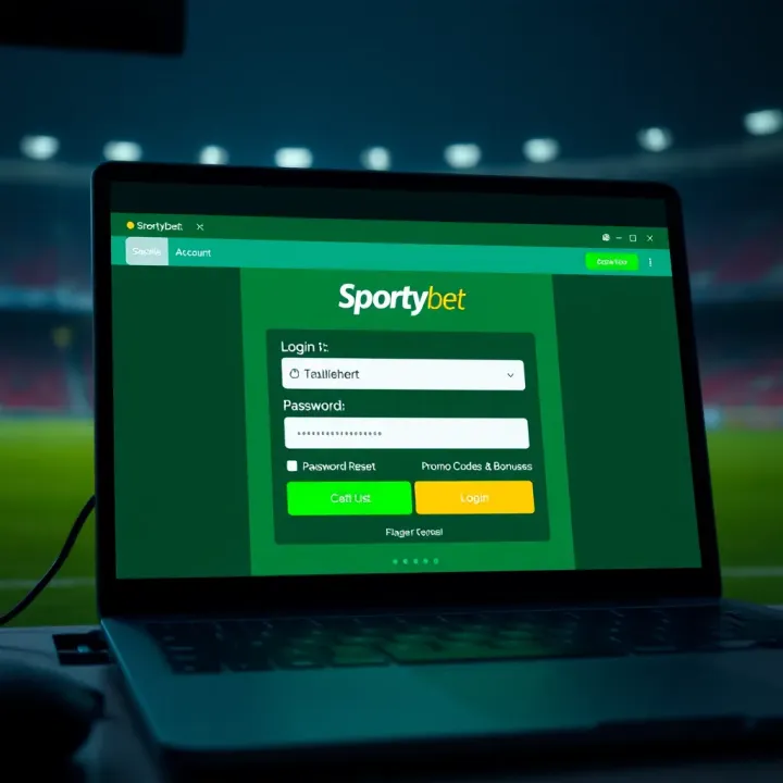 Illustration of a smartphone showing SportyBet registration form with Nigerian flag background