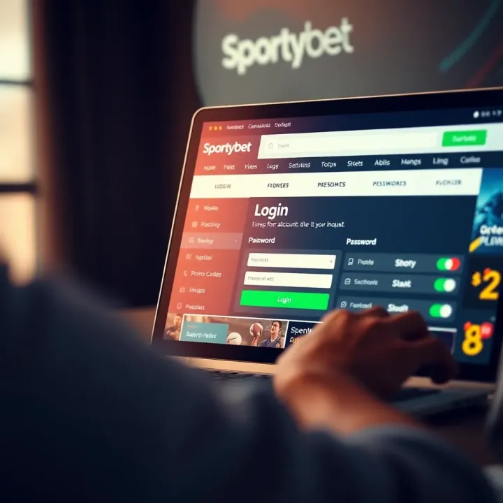 Smartphone displaying SportyBet mobile app with betting options