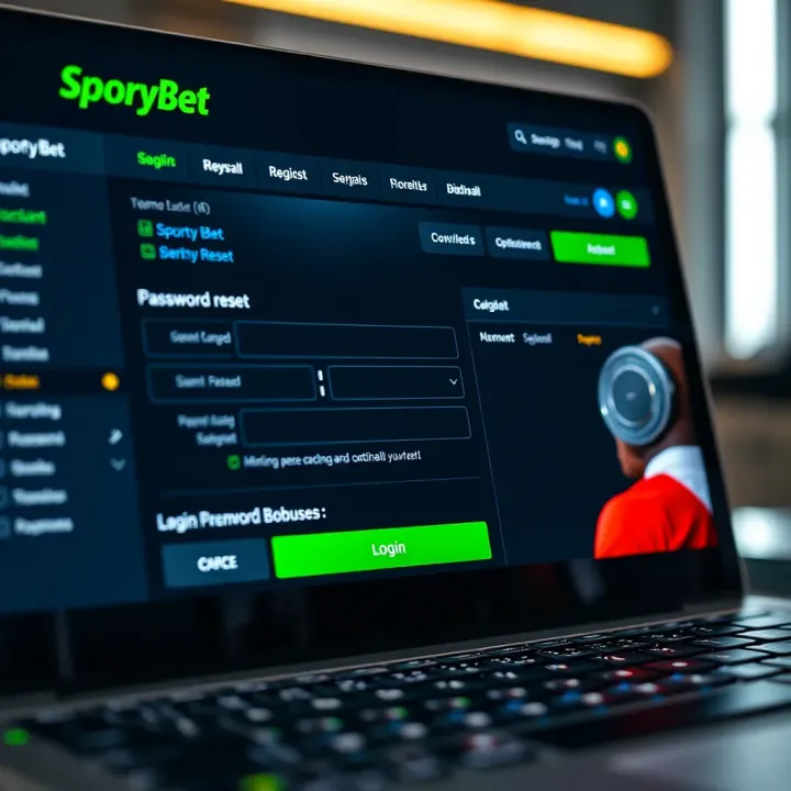 Graphic showing a SportyBet voucher with a code and football icons