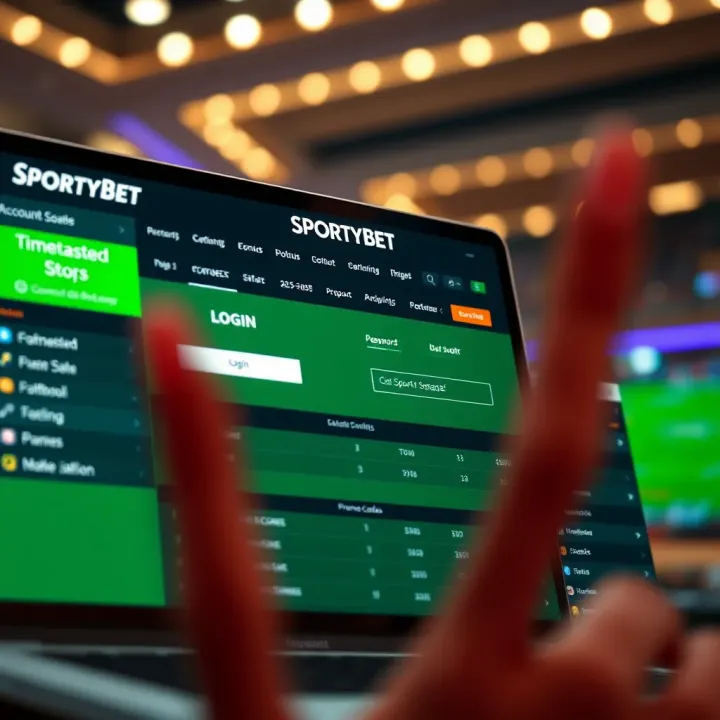 Mobile App Loading Screen Displaying Spinner Loading screen of a mobile betting app displaying a spinner icon
